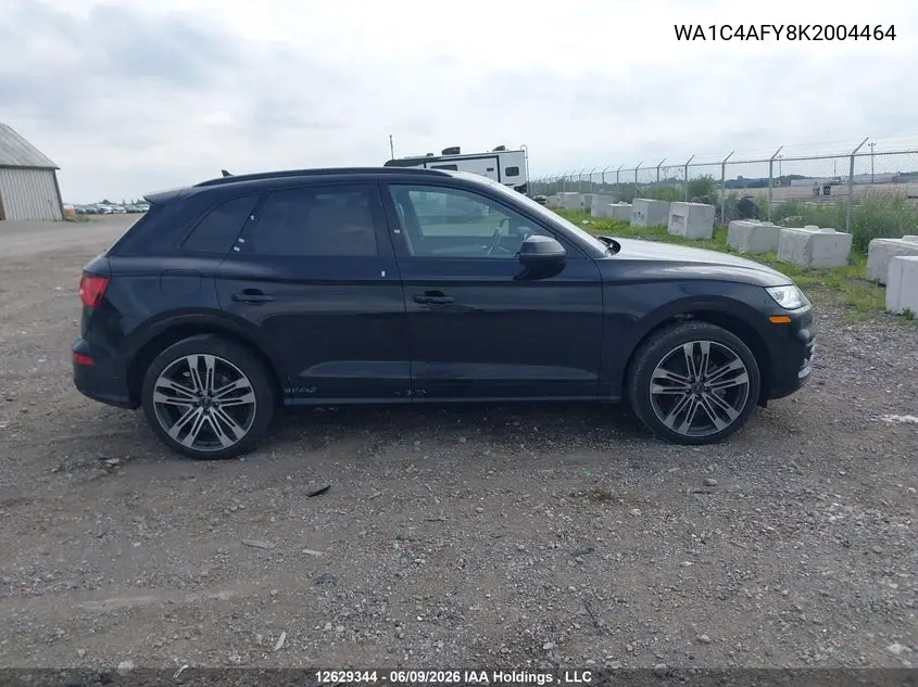 2019 Audi Sq5 VIN: WA1C4AFY8K2004464 Lot: 12629344
