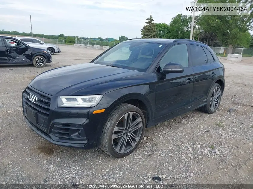 2019 Audi Sq5 VIN: WA1C4AFY8K2004464 Lot: 12629344