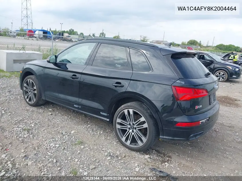 2019 Audi Sq5 VIN: WA1C4AFY8K2004464 Lot: 12629344