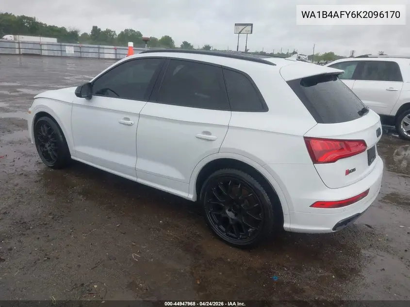 2019 Audi Sq5 3.0T Premium VIN: WA1B4AFY6K2096170 Lot: 44947968