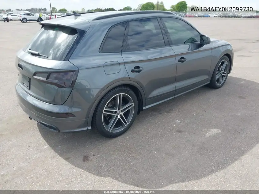 2019 Audi Sq5 3.0T Premium VIN: WA1B4AFY0K2099730 Lot: 45083267