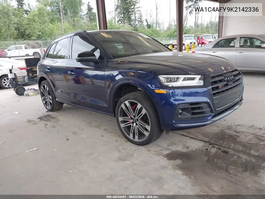 2019 Audi Sq5 3.0T Premium VIN: WA1C4AFY9K2142336 Lot: 45238291