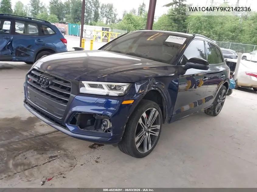 2019 Audi Sq5 3.0T Premium VIN: WA1C4AFY9K2142336 Lot: 45238291