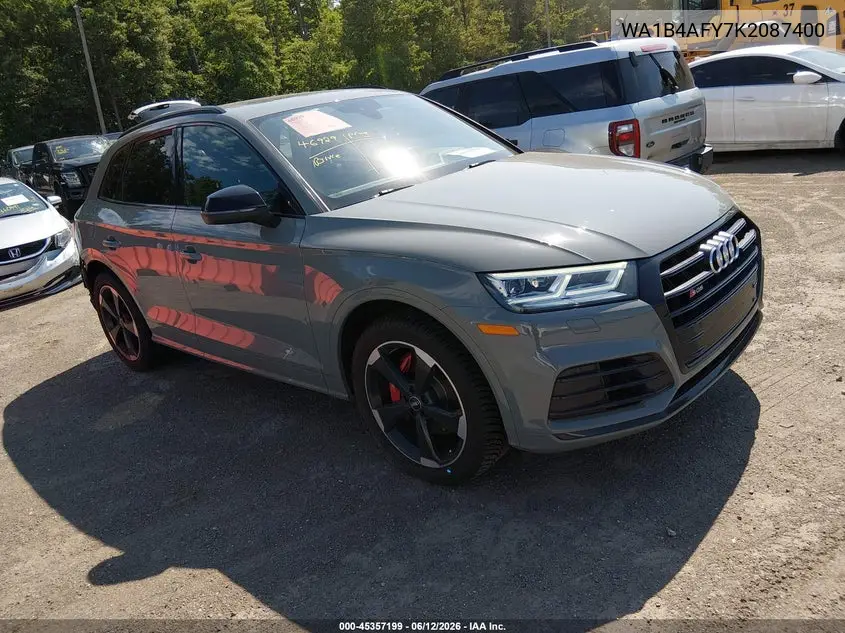 2019 Audi Sq5 3.0T Premium VIN: WA1B4AFY7K2087400 Lot: 45357199