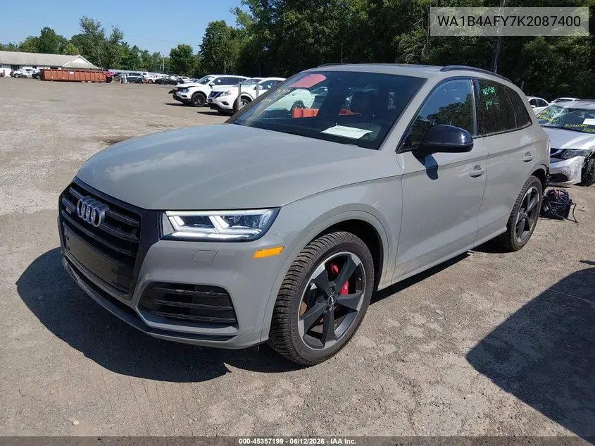 2019 Audi Sq5 3.0T Premium VIN: WA1B4AFY7K2087400 Lot: 45357199