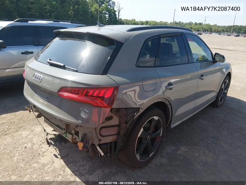 2019 Audi Sq5 3.0T Premium VIN: WA1B4AFY7K2087400 Lot: 45357199