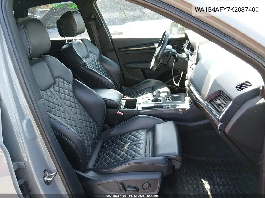 2019 Audi Sq5 3.0T Premium VIN: WA1B4AFY7K2087400 Lot: 45357199