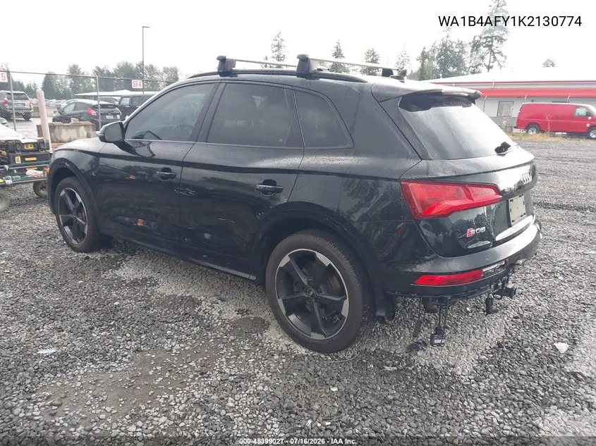 2019 Audi Sq5 3.0T Premium VIN: WA1B4AFY1K2130774 Lot: 45399027