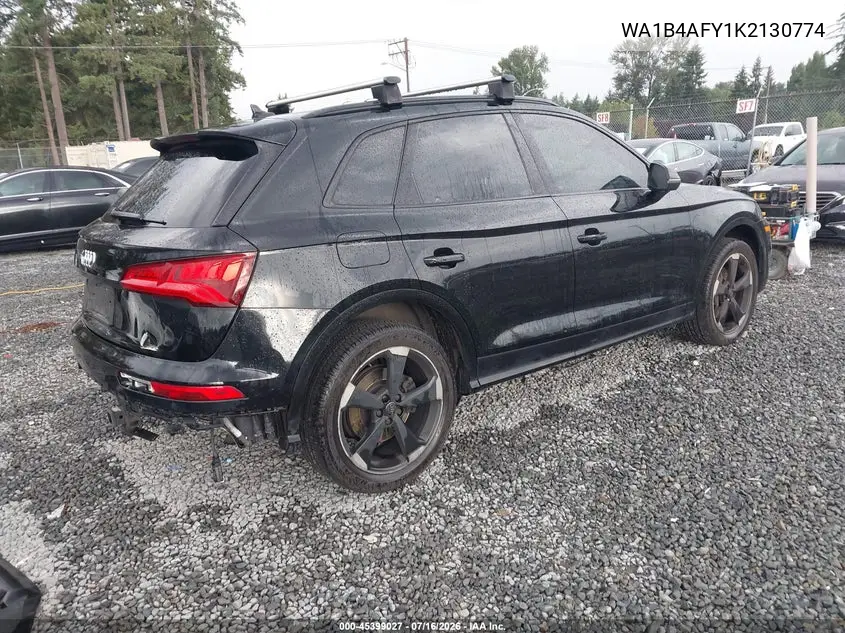 2019 Audi Sq5 3.0T Premium VIN: WA1B4AFY1K2130774 Lot: 45399027