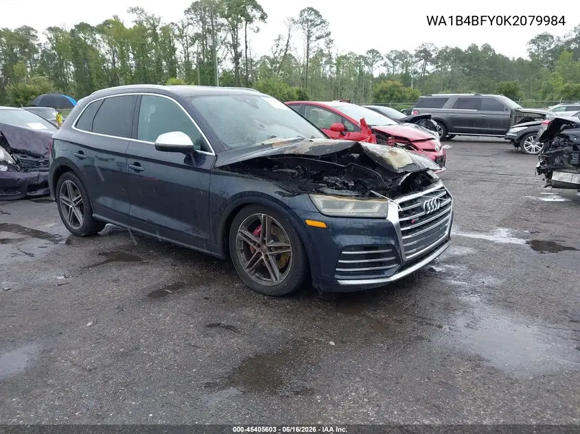 2019 Audi Sq5 3.0T Premium VIN: WA1B4BFY0K2079984 Lot: 45405603
