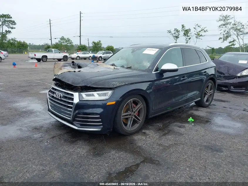 2019 Audi Sq5 3.0T Premium VIN: WA1B4BFY0K2079984 Lot: 45405603