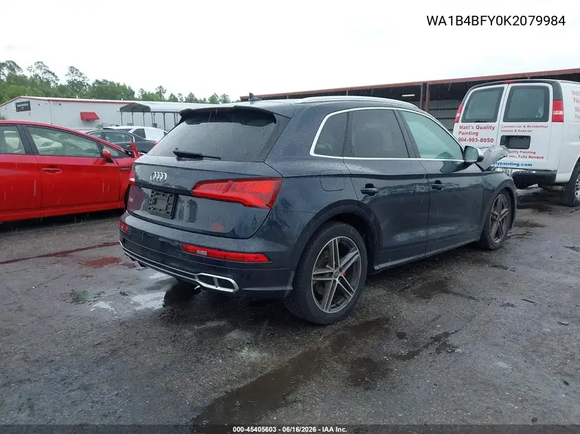 2019 Audi Sq5 3.0T Premium VIN: WA1B4BFY0K2079984 Lot: 45405603