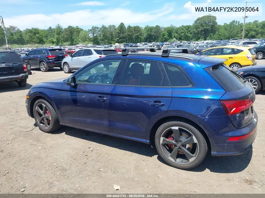 2019 Audi Sq5 3.0T Premium VIN: WA1B4AFY2K2095064 Lot: 45421741
