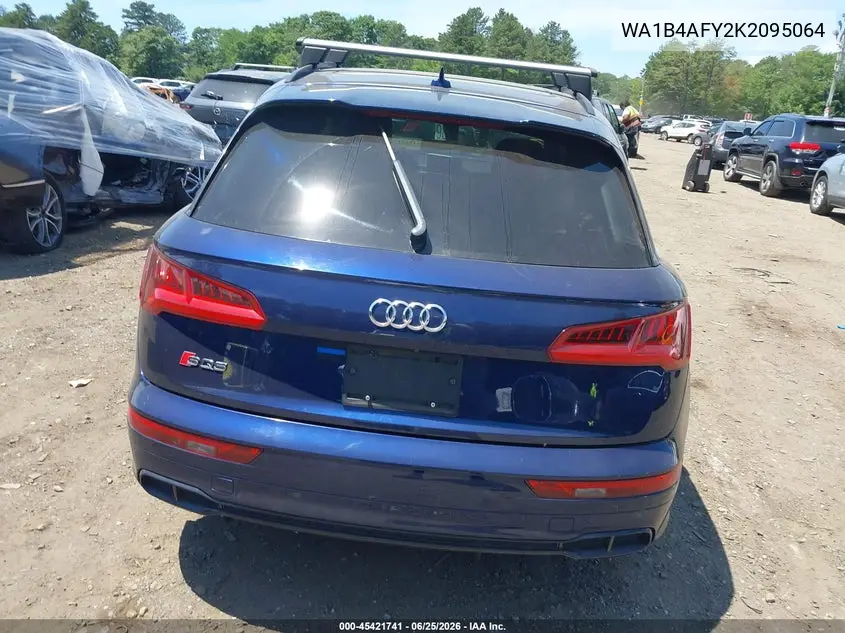 2019 Audi Sq5 3.0T Premium VIN: WA1B4AFY2K2095064 Lot: 45421741