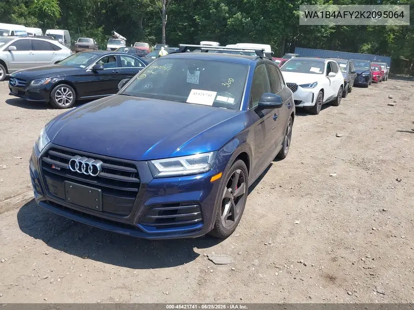 2019 Audi Sq5 3.0T Premium VIN: WA1B4AFY2K2095064 Lot: 45421741
