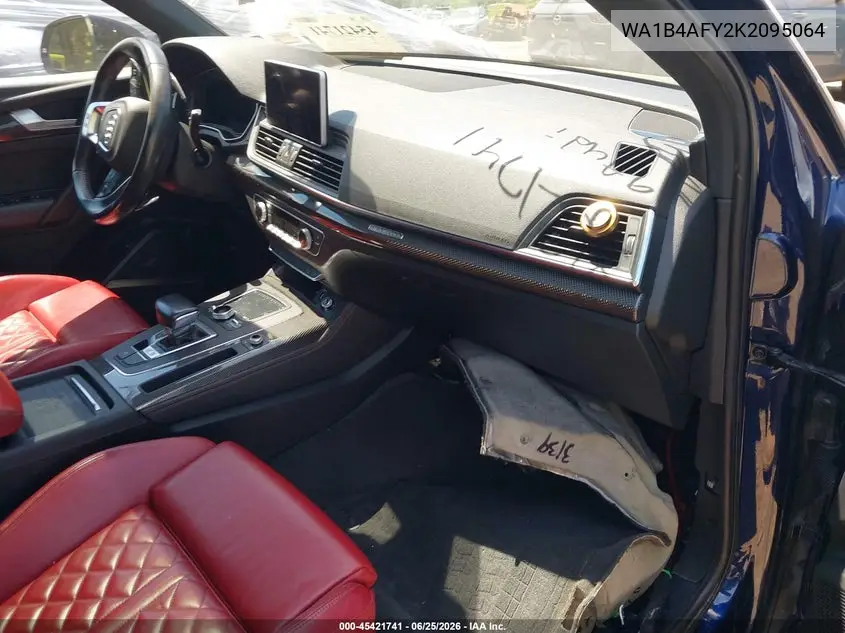 2019 Audi Sq5 3.0T Premium VIN: WA1B4AFY2K2095064 Lot: 45421741