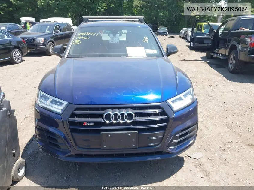 2019 Audi Sq5 3.0T Premium VIN: WA1B4AFY2K2095064 Lot: 45421741