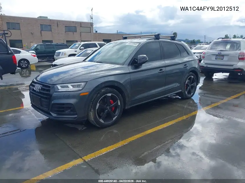 2020 Audi Sq5 Prestige Tfsi Quattro Tiptronic VIN: WA1C4AFY9L2012512 Lot: 44926140
