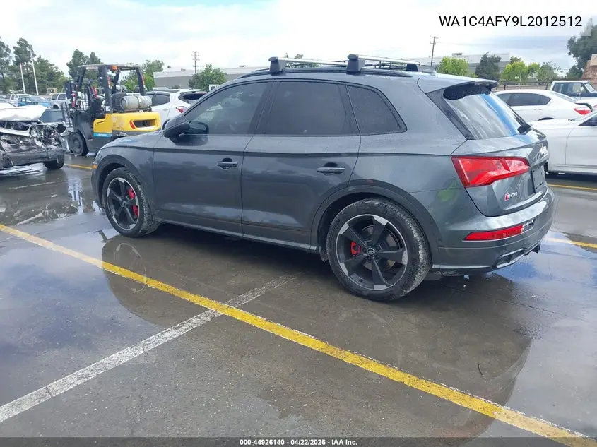 2020 Audi Sq5 Prestige Tfsi Quattro Tiptronic VIN: WA1C4AFY9L2012512 Lot: 44926140
