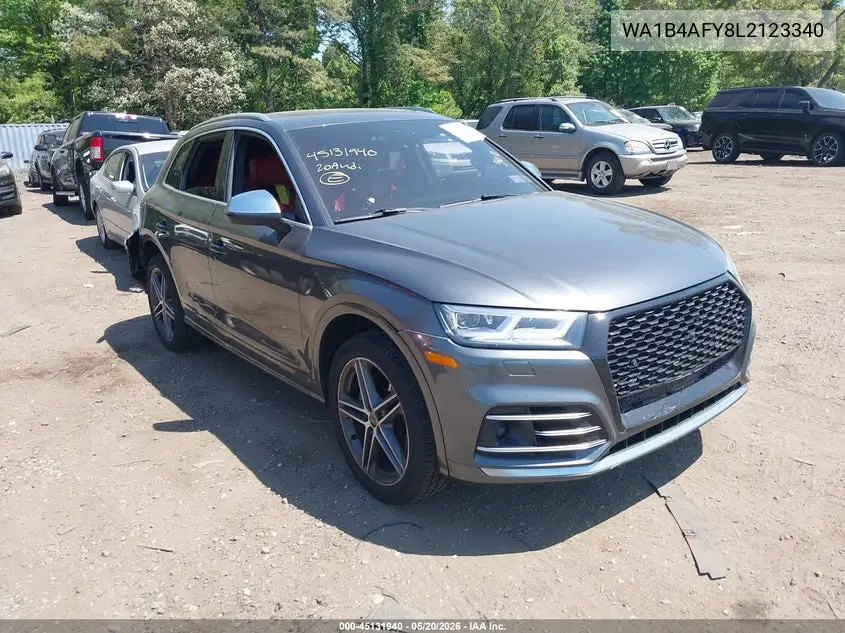 2020 Audi Sq5 Premium Plus Tfsi Quattro Tiptronic VIN: WA1B4AFY8L2123340 Lot: 45131940