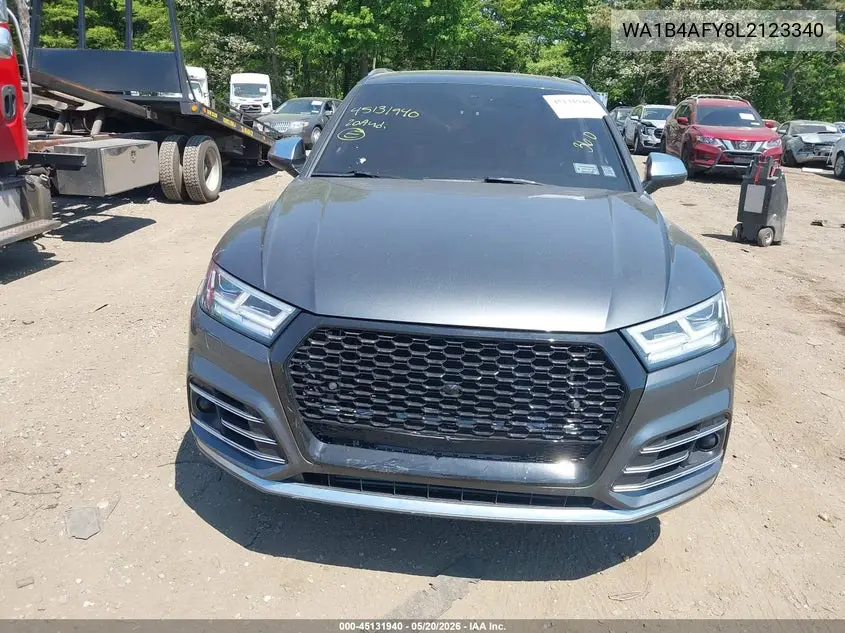 2020 Audi Sq5 Premium Plus Tfsi Quattro Tiptronic VIN: WA1B4AFY8L2123340 Lot: 45131940