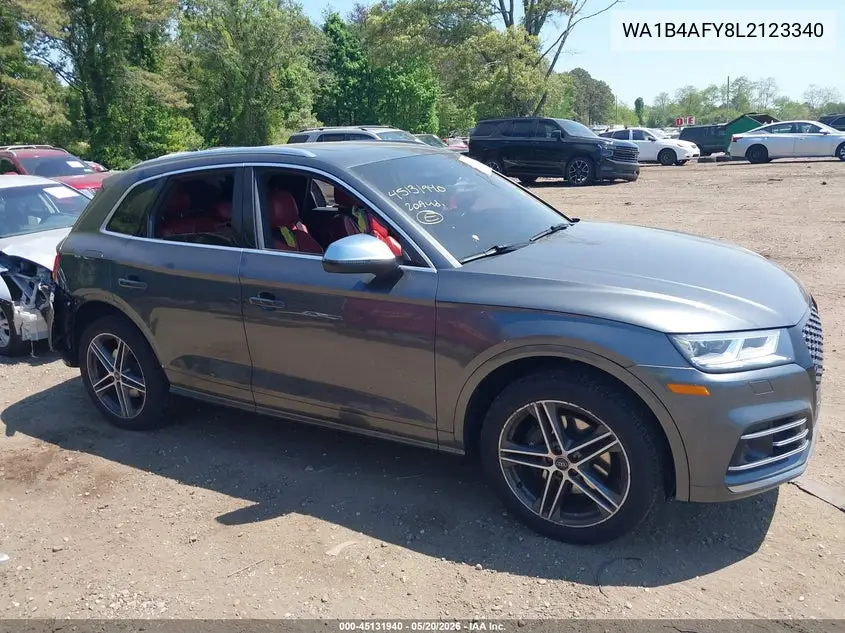 2020 Audi Sq5 Premium Plus Tfsi Quattro Tiptronic VIN: WA1B4AFY8L2123340 Lot: 45131940