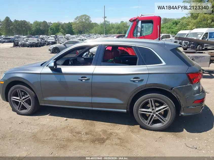 2020 Audi Sq5 Premium Plus Tfsi Quattro Tiptronic VIN: WA1B4AFY8L2123340 Lot: 45131940