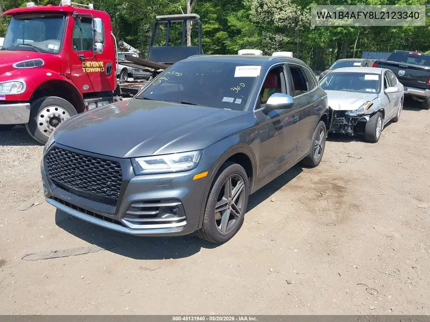 2020 Audi Sq5 Premium Plus Tfsi Quattro Tiptronic VIN: WA1B4AFY8L2123340 Lot: 45131940