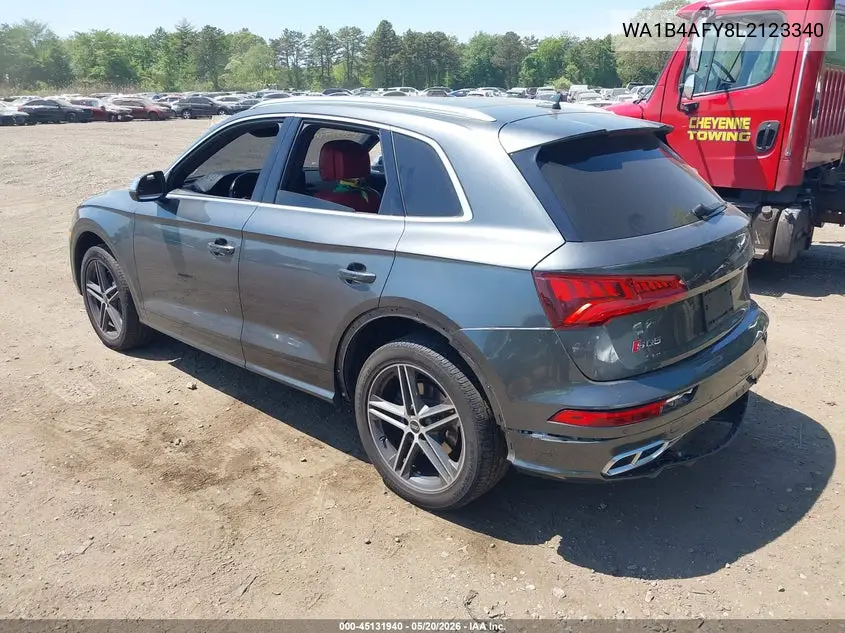2020 Audi Sq5 Premium Plus Tfsi Quattro Tiptronic VIN: WA1B4AFY8L2123340 Lot: 45131940