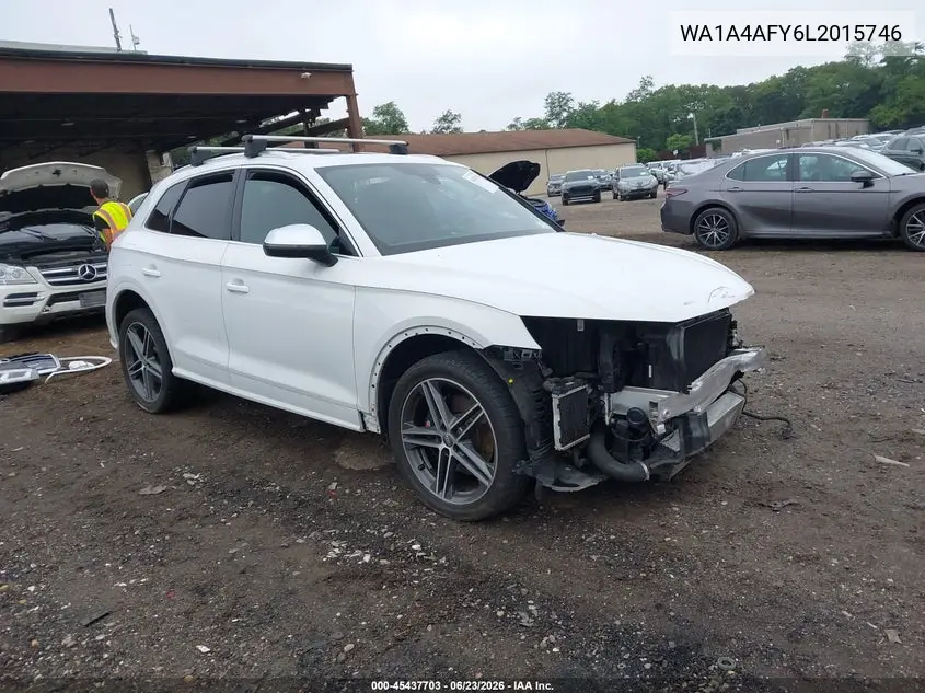2020 Audi Sq5 Premium Tfsi Quattro Tiptronic VIN: WA1A4AFY6L2015746 Lot: 45437703