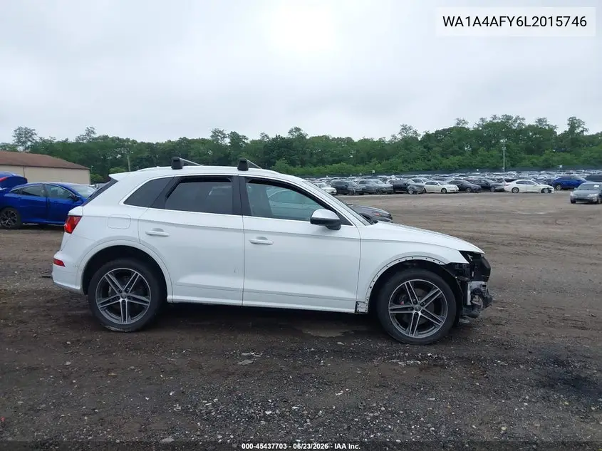 2020 Audi Sq5 Premium Tfsi Quattro Tiptronic VIN: WA1A4AFY6L2015746 Lot: 45437703