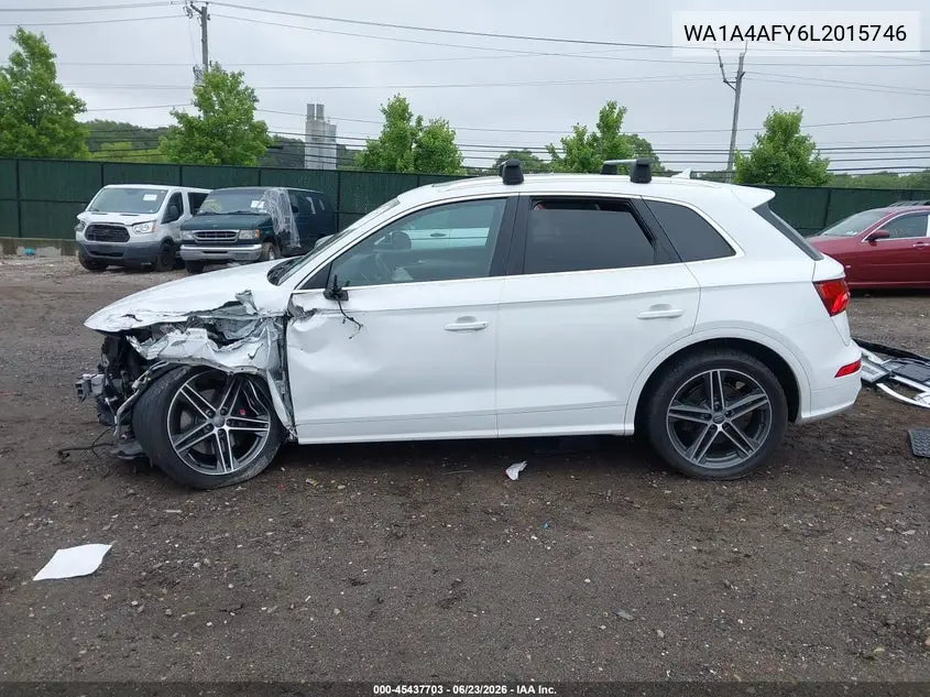 2020 Audi Sq5 Premium Tfsi Quattro Tiptronic VIN: WA1A4AFY6L2015746 Lot: 45437703