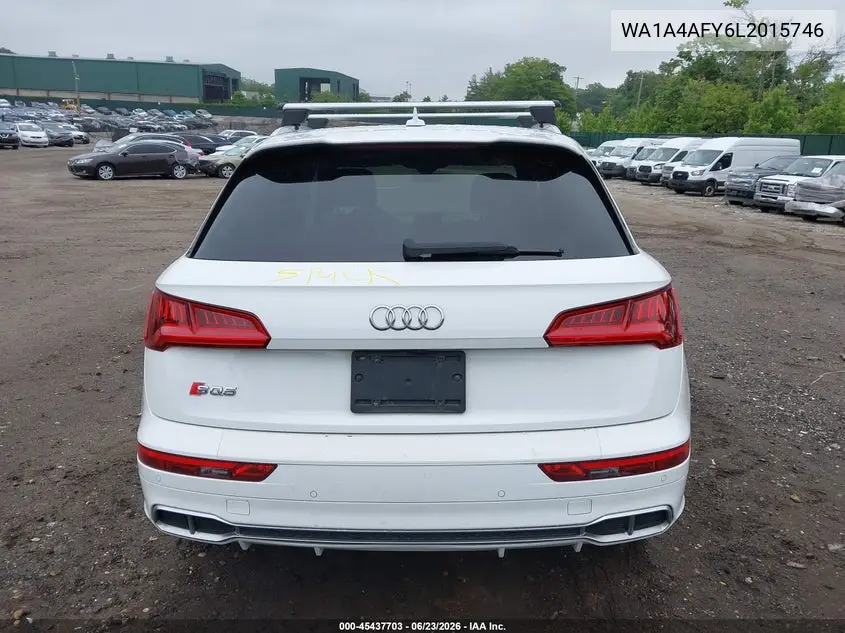 2020 Audi Sq5 Premium Tfsi Quattro Tiptronic VIN: WA1A4AFY6L2015746 Lot: 45437703