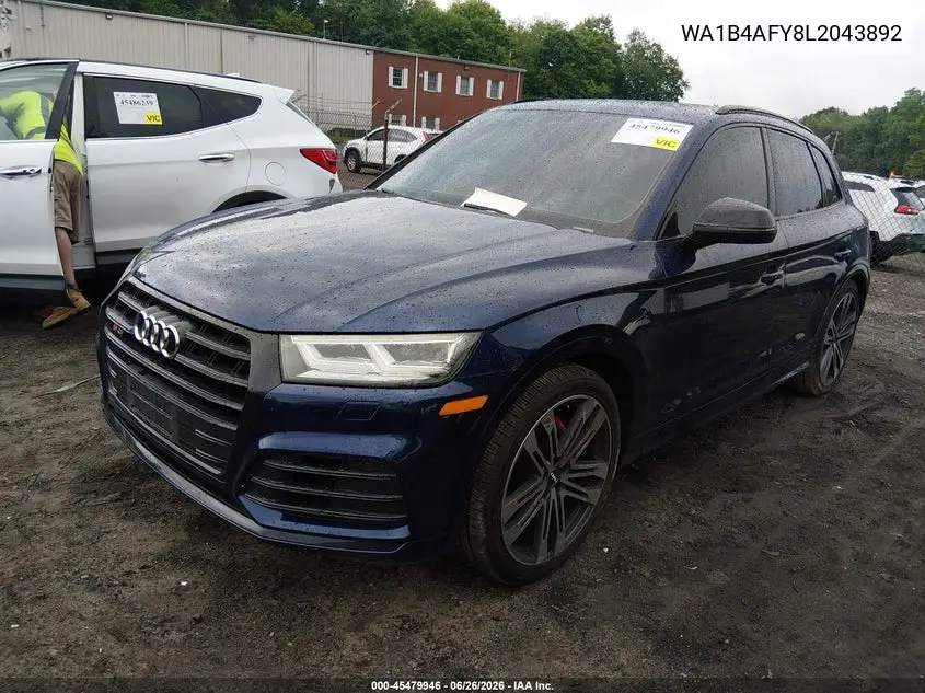2020 Audi Sq5 Premium Plus Tfsi Quattro Tiptronic VIN: WA1B4AFY8L2043892 Lot: 45479946