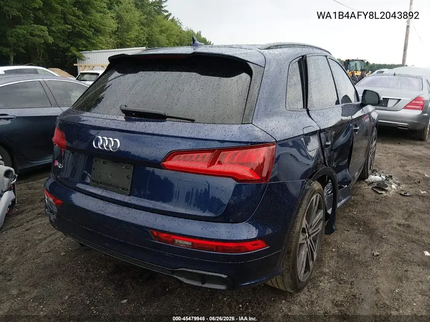 2020 Audi Sq5 Premium Plus Tfsi Quattro Tiptronic VIN: WA1B4AFY8L2043892 Lot: 45479946