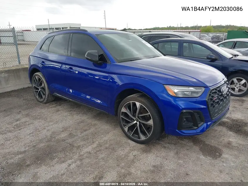 2021 Audi Sq5 Premium Plus Tfsi Quattro Tiptronic VIN: WA1B4AFY2M2030086 Lot: 44818879