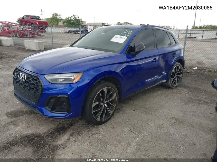 2021 Audi Sq5 Premium Plus Tfsi Quattro Tiptronic VIN: WA1B4AFY2M2030086 Lot: 44818879