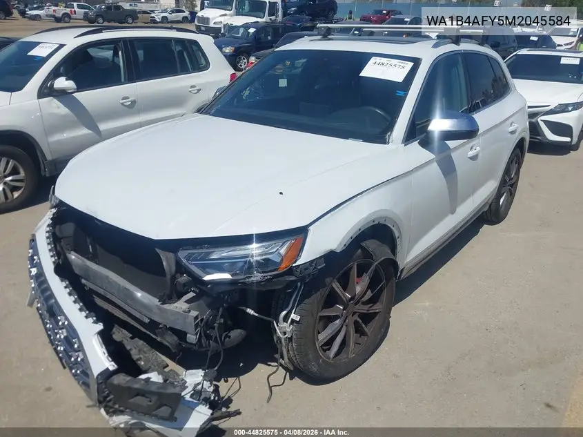 2021 Audi Sq5 Premium Plus Tfsi Quattro Tiptronic VIN: WA1B4AFY5M2045584 Lot: 44825575