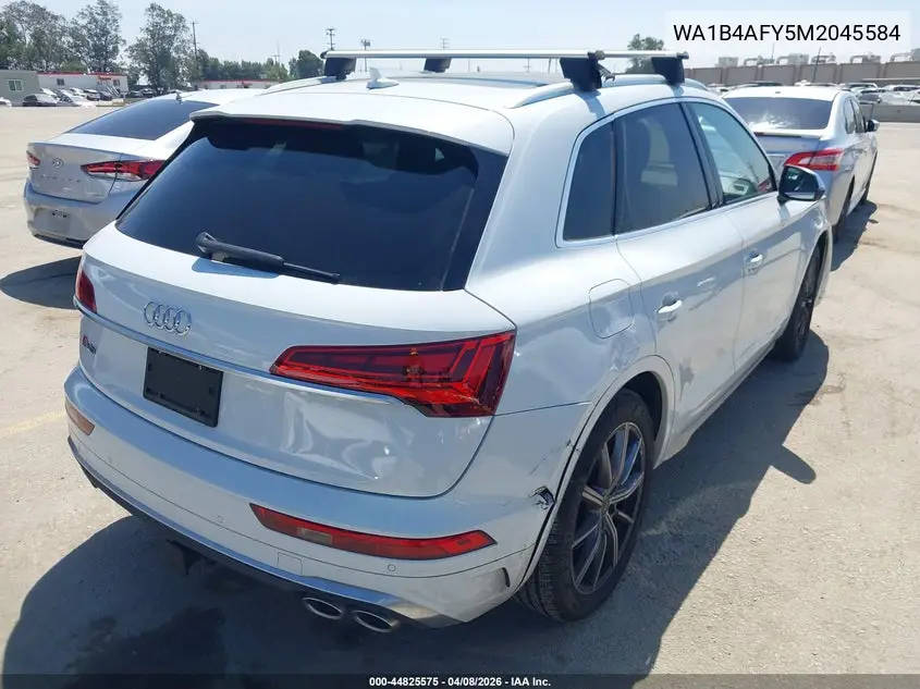 2021 Audi Sq5 Premium Plus Tfsi Quattro Tiptronic VIN: WA1B4AFY5M2045584 Lot: 44825575