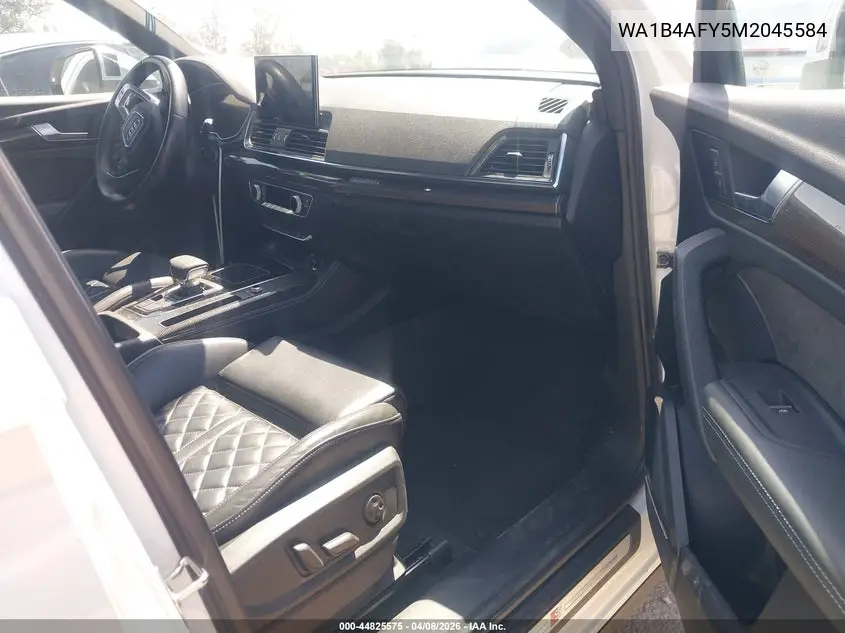 2021 Audi Sq5 Premium Plus Tfsi Quattro Tiptronic VIN: WA1B4AFY5M2045584 Lot: 44825575