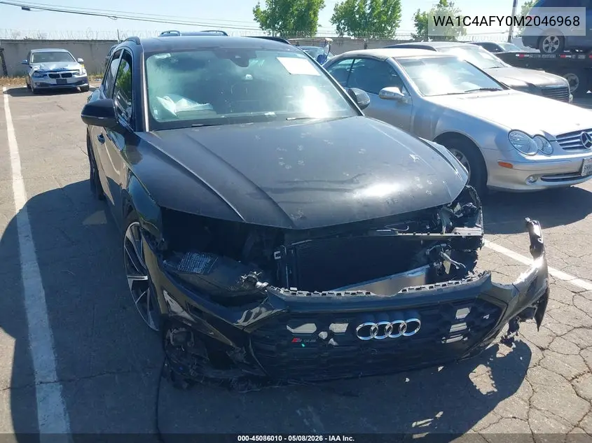 2021 Audi Sq5 Prestige Tfsi Quattro Tiptronic VIN: WA1C4AFY0M2046968 Lot: 45086010