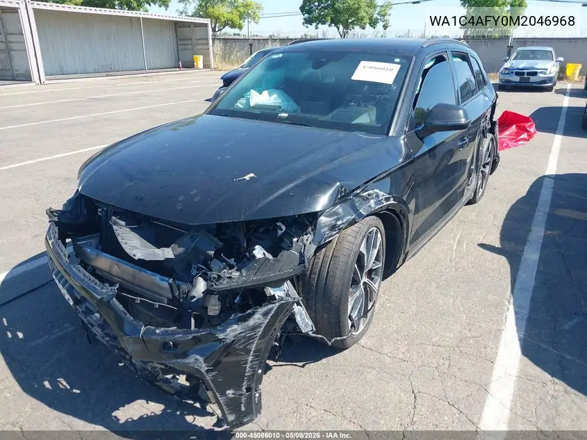 2021 Audi Sq5 Prestige Tfsi Quattro Tiptronic VIN: WA1C4AFY0M2046968 Lot: 45086010