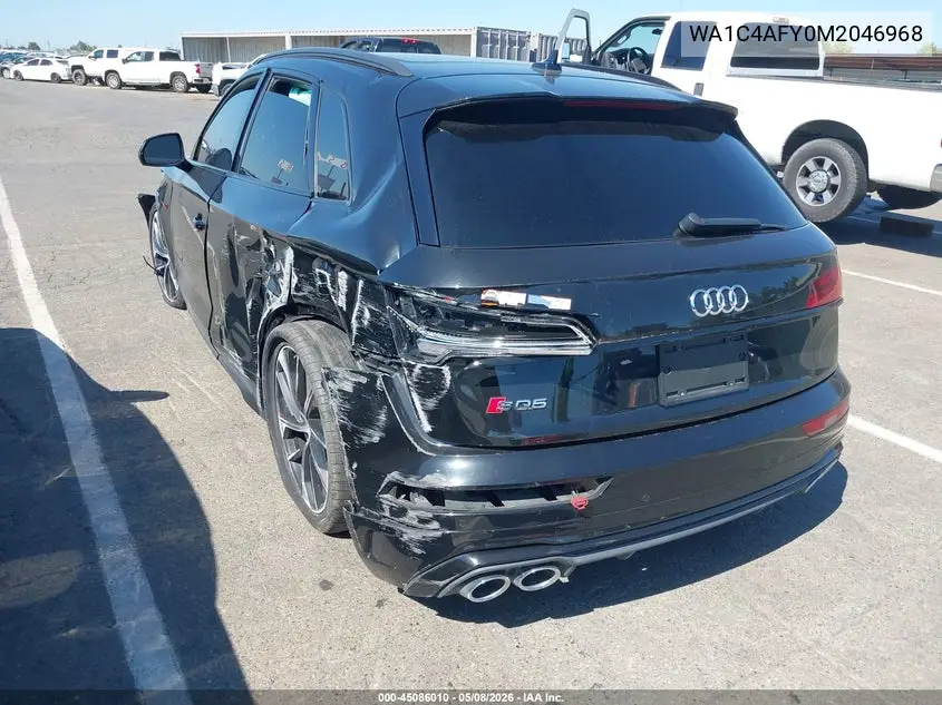 2021 Audi Sq5 Prestige Tfsi Quattro Tiptronic VIN: WA1C4AFY0M2046968 Lot: 45086010