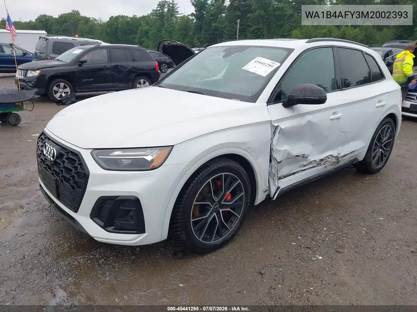 2021 Audi Sq5 Premium Plus Tfsi Quattro Tiptronic VIN: WA1B4AFY3M2002393 Lot: 45441295
