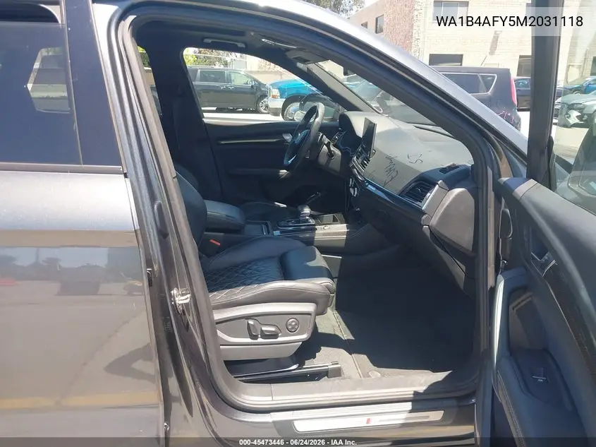 2021 Audi Sq5 Premium Plus Tfsi Quattro Tiptronic VIN: WA1B4AFY5M2031118 Lot: 45473446