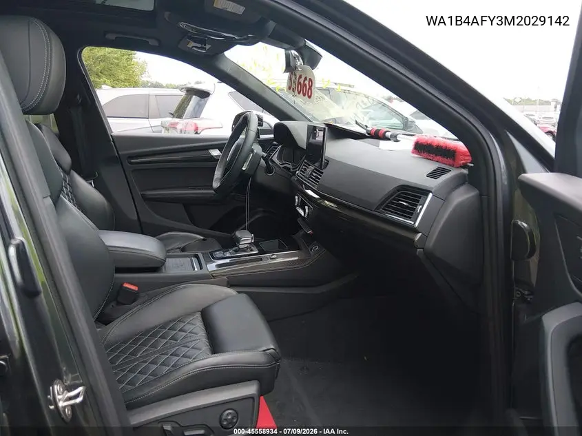 2021 Audi Sq5 Premium Plus Tfsi Quattro Tiptronic VIN: WA1B4AFY3M2029142 Lot: 45558934