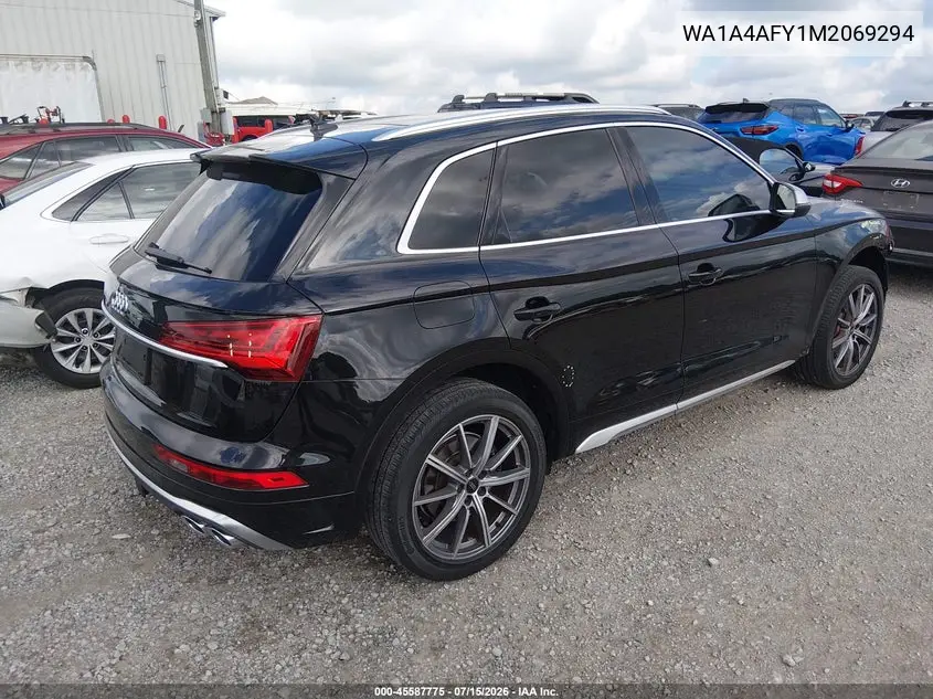 2021 Audi Sq5 Premium Tfsi Quattro Tiptronic VIN: WA1A4AFY1M2069294 Lot: 45587775