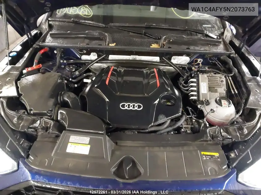 2022 Audi Sq5 Prestige VIN: WA1C4AFY5N2073763 Lot: 12572261