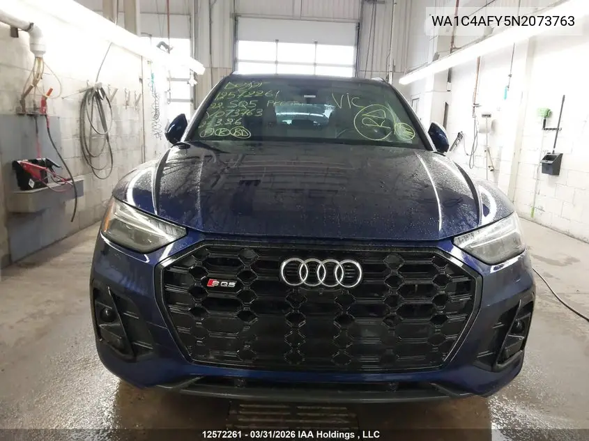 2022 Audi Sq5 Prestige VIN: WA1C4AFY5N2073763 Lot: 12572261