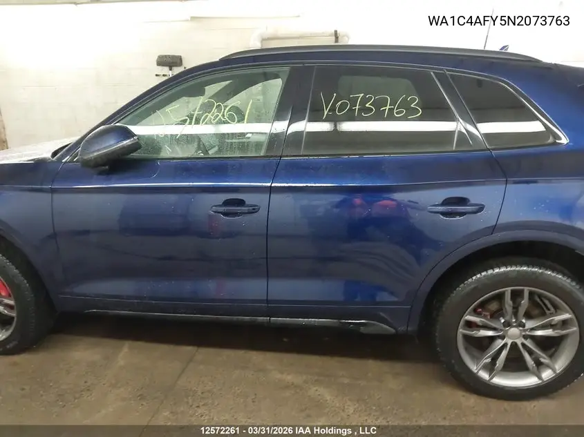 2022 Audi Sq5 Prestige VIN: WA1C4AFY5N2073763 Lot: 12572261